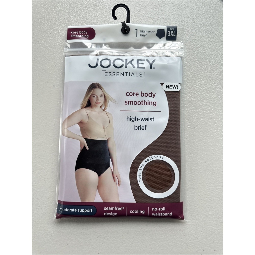 Jockey Essenitals BROWN High Waist‎ Slimming Briefs (Size 3XL) BRAND NEW W TAGS
